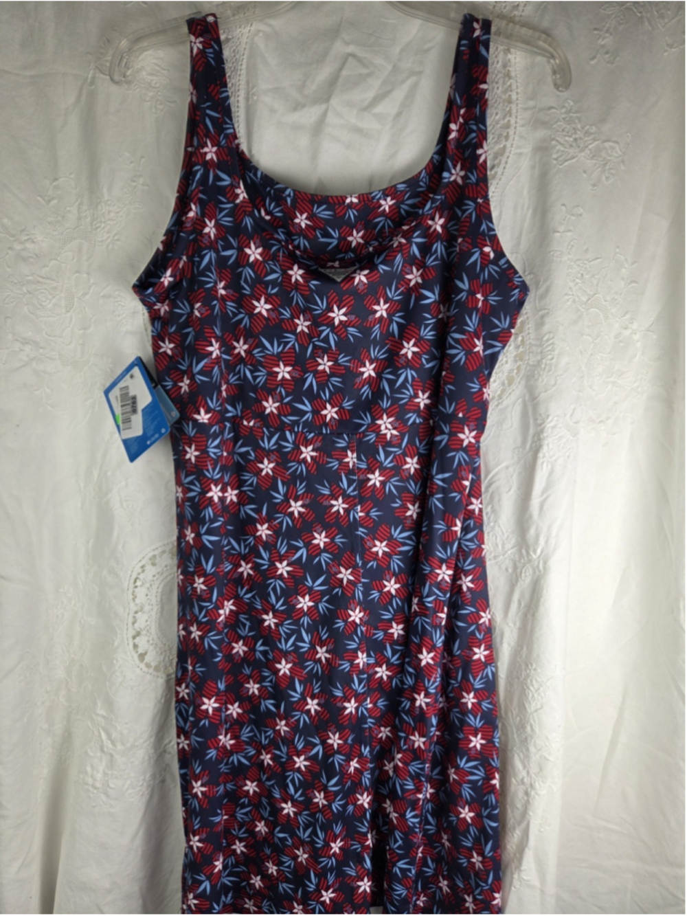 Columbia PFG Freezer III Dress Women’s XL Blue Floral Omni-Shade NWT #763